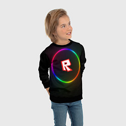 Свитшот детский Roblox, цвет: 3D-черный — фото 2