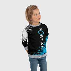Свитшот детский PORTAL, цвет: 3D-меланж — фото 2