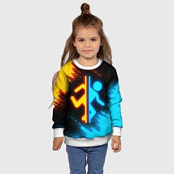 Свитшот детский PORTAL, цвет: 3D-белый — фото 2