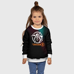 Свитшот детский The Division 2 Logo, цвет: 3D-белый — фото 2