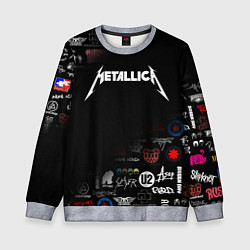 Свитшот детский Metallica, цвет: 3D-меланж
