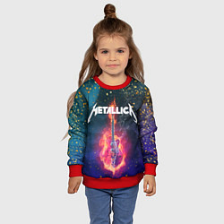 Свитшот детский Metallicaспина, цвет: 3D-красный — фото 2