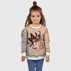 Свитшот детский Дазай и Чуя, цвет: 3D-белый — фото 2