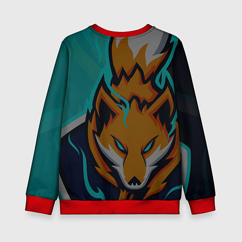Детский свитшот Форма Foxfire / 3D-Красный – фото 2
