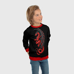 Свитшот детский Red Dragon, цвет: 3D-красный — фото 2