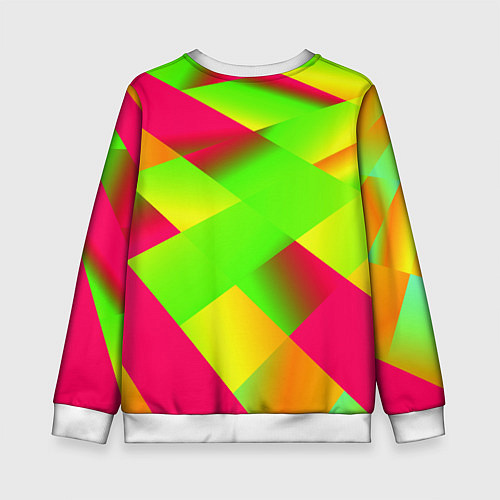 Детский свитшот Fortnite гамма абстракция / 3D-Белый – фото 2