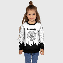 Свитшот детский RAMONES, цвет: 3D-черный — фото 2