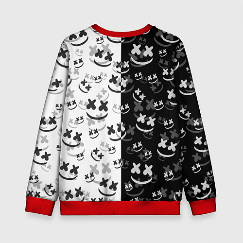 Детский свитшот Fortnite & Marshmello / 3D-Красный – фото 2