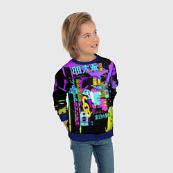 Свитшот детский JoJo Bizarre Adventure, цвет: 3D-синий — фото 2