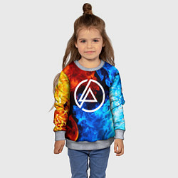 Свитшот детский LINKIN PARK, цвет: 3D-меланж — фото 2