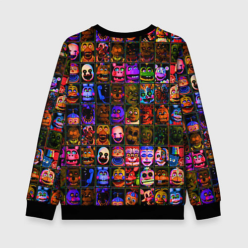 Детский свитшот Five Nights At Freddy's / 3D-Черный – фото 2