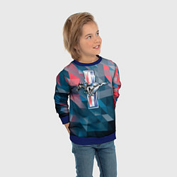 Свитшот детский Ford Mustang, цвет: 3D-синий — фото 2