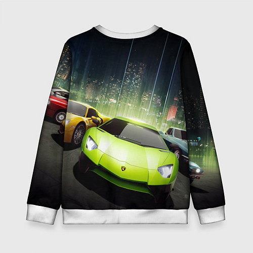 Детский свитшот Need for Speed / 3D-Белый – фото 2