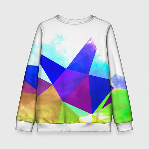 Детский свитшот Сноуборд / 3D-Белый – фото 2