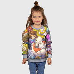 Свитшот детский UNDERTALE, цвет: 3D-меланж — фото 2