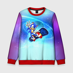Свитшот детский Соник, цвет: 3D-красный