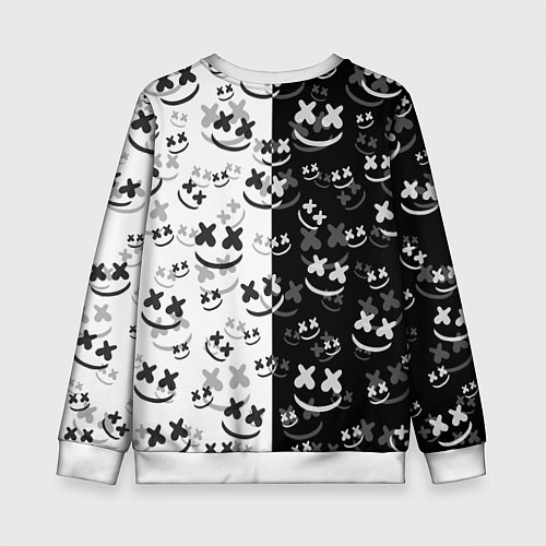 Детский свитшот Marshmello / 3D-Белый – фото 2