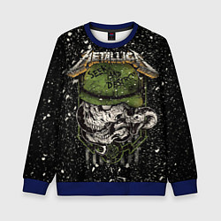 Свитшот детский Metallica, цвет: 3D-синий