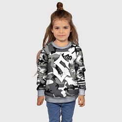 Свитшот детский Камуфляж Sabaton, цвет: 3D-меланж — фото 2