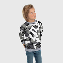 Свитшот детский Камуфляж Sabaton, цвет: 3D-меланж — фото 2