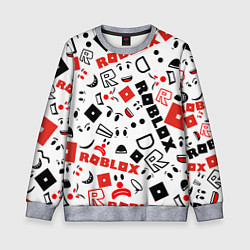 Свитшот детский ROBLOX, цвет: 3D-меланж