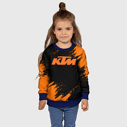 Свитшот детский KTM, цвет: 3D-синий — фото 2