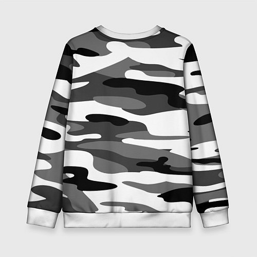 Детский свитшот Камуфляж Sabaton без лого / 3D-Белый – фото 2