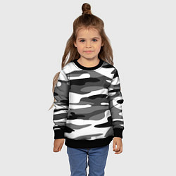 Свитшот детский Камуфляж Sabaton без лого, цвет: 3D-черный — фото 2