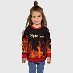 Свитшот детский SABATON, цвет: 3D-красный — фото 2