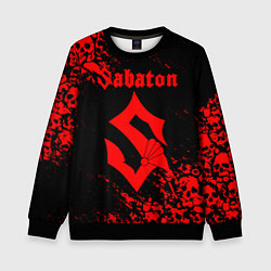 Свитшот детский SABATON, цвет: 3D-черный