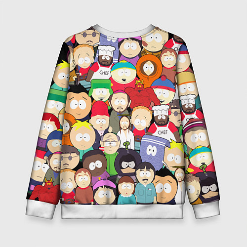 Детский свитшот South Park персонажи / 3D-Белый – фото 2