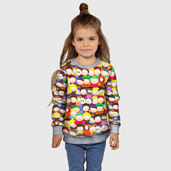 Свитшот детский ЮЖНЫЙ ПАРК, цвет: 3D-меланж — фото 2