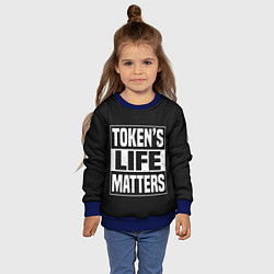 Свитшот детский TOKENS LIFE MATTERS, цвет: 3D-синий — фото 2