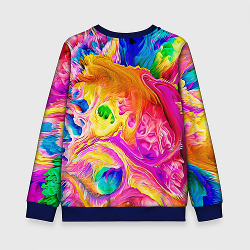 Детский свитшот TIE DYE / 3D-Синий – фото 2