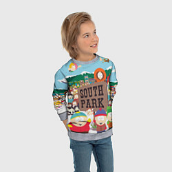 Свитшот детский Южный Парк, цвет: 3D-меланж — фото 2