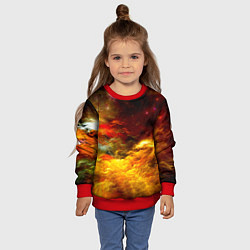 Свитшот детский Galaxy, цвет: 3D-красный — фото 2
