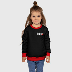Свитшот детский MASS EFFECT N7, цвет: 3D-красный — фото 2
