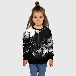 Свитшот детский BTS, цвет: 3D-черный — фото 2