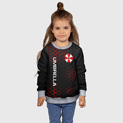 Свитшот детский UMBRELLA CORP, цвет: 3D-меланж — фото 2