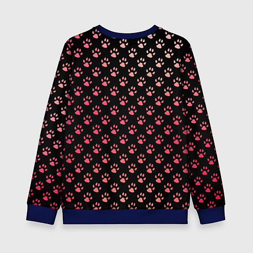 Детский свитшот Лапки / 3D-Синий – фото 2