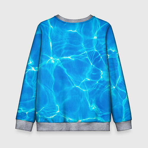 Детский свитшот Вода / 3D-Меланж – фото 2
