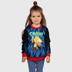 Свитшот детский BRAWL STARS CROW, цвет: 3D-красный — фото 2