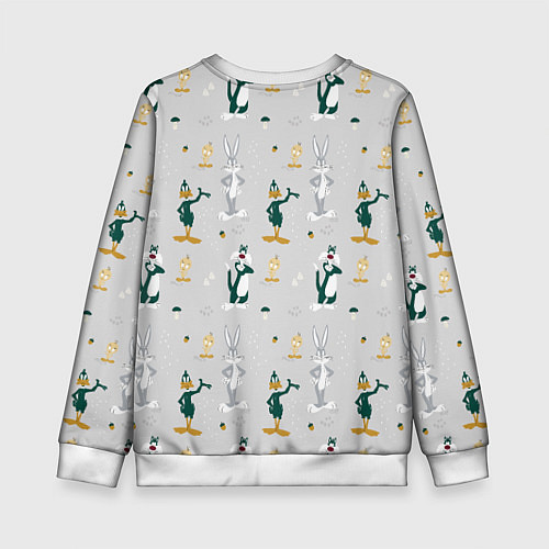 Детский свитшот Looney Tunes pattern / 3D-Белый – фото 2