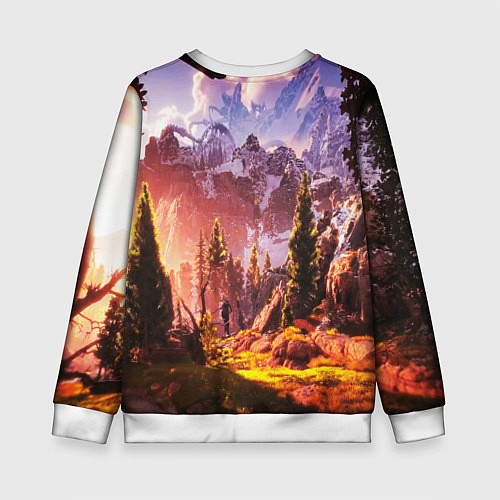 Детский свитшот Horizon Zero Dawn / 3D-Белый – фото 2