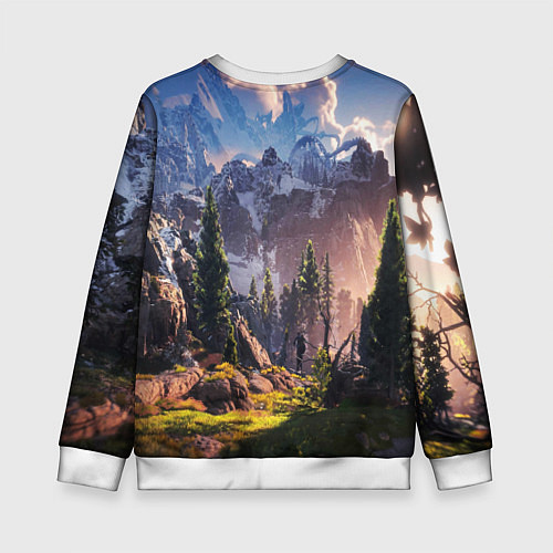 Детский свитшот Horizon Zero Dawn / 3D-Белый – фото 2