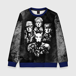 Свитшот детский JOJOS BIZARRE ADVENTURE, цвет: 3D-синий