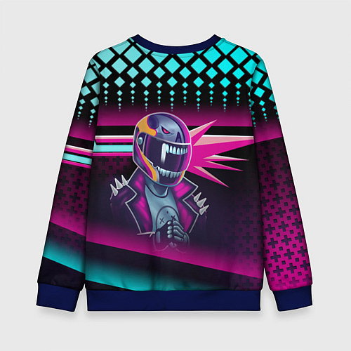 Детский свитшот НЕОНОВЫЙ ГОНЩИК / 3D-Синий – фото 2