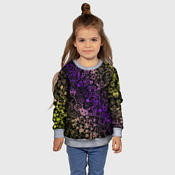 Свитшот детский Игры, цвет: 3D-меланж — фото 2