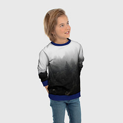 Свитшот детский Лес, цвет: 3D-синий — фото 2