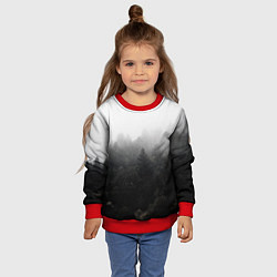 Свитшот детский Лес, цвет: 3D-красный — фото 2